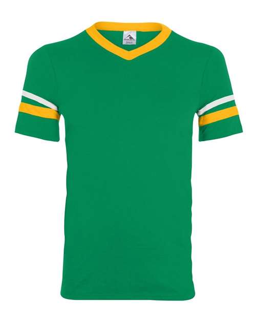 Sleeve Stripe V-Neck Jersey