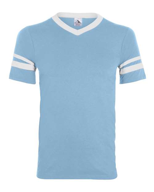 Sleeve Stripe V-Neck Jersey