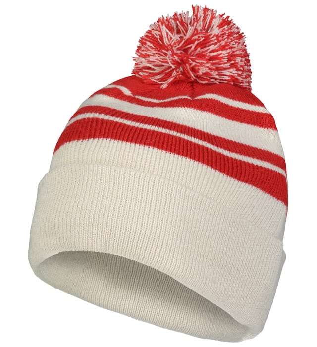 Knit Fold Over Pom-Pom Beanie