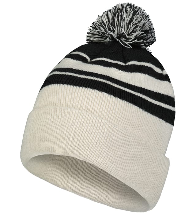 Knit Fold Over Pom-Pom Beanie