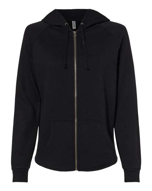 Ladies only Wave Wash Full-Zip Hooded Sweatshirt