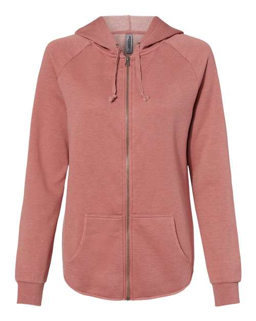 Ladies only Wave Wash Full-Zip Hooded Sweatshirt