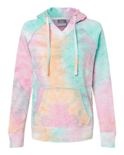 Ladies/Girls Burnout V-Notch Hoodie