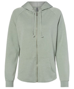 Ladies only Wave Wash Full-Zip Hooded Sweatshirt