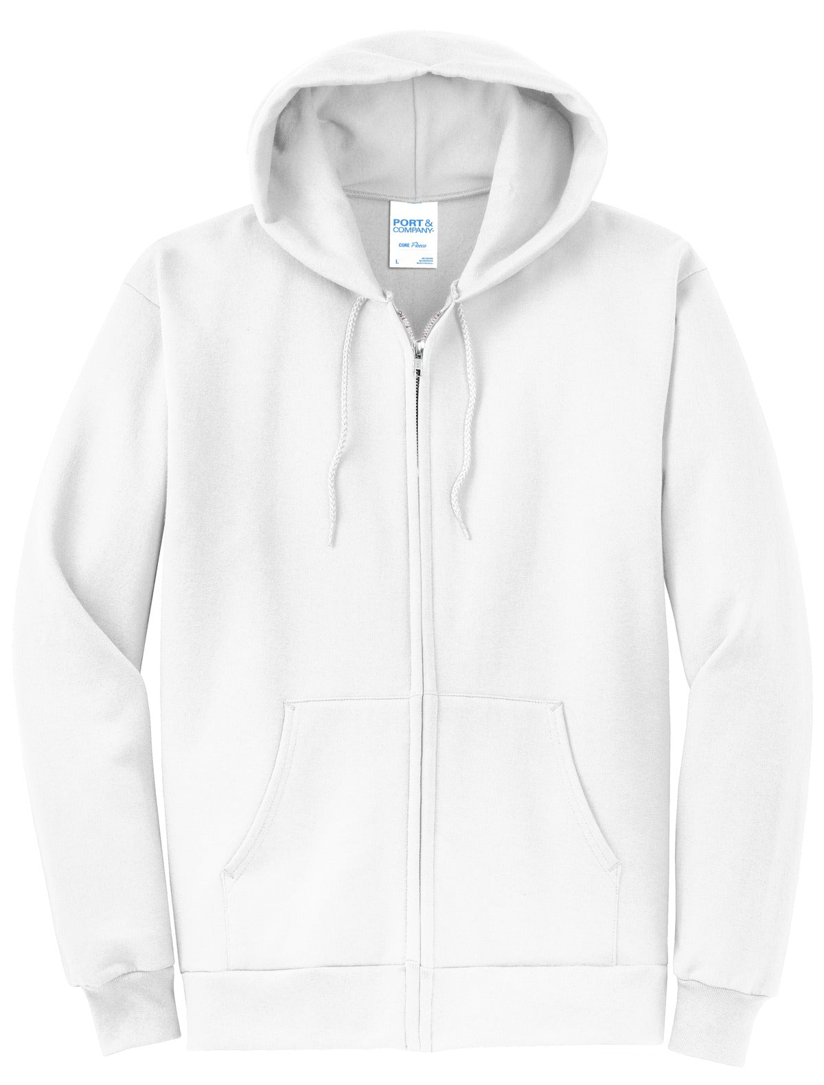 Basic Full-Zip Hooded Sweatshirt