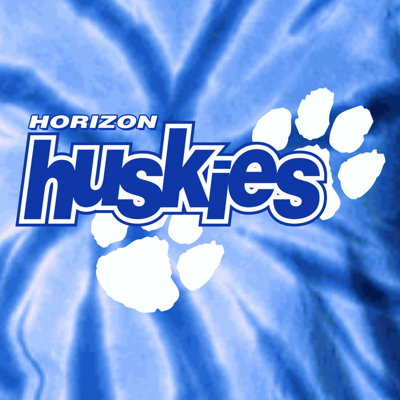 Custom school spirit wear horizon huskies with paw prints