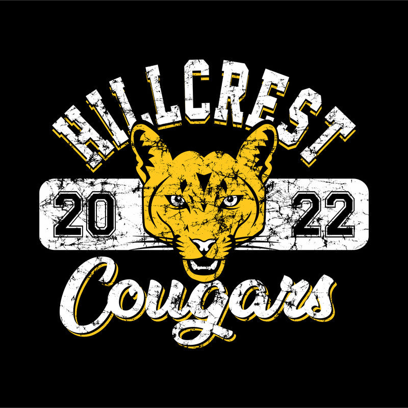 Custom School Spirit shirt with established date and rustic vintage look