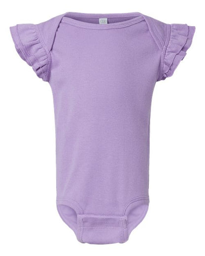 Infant Flutter Sleeve Baby Rib Bodysuit