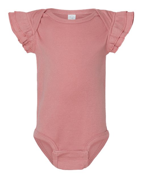 Infant Flutter Sleeve Baby Rib Bodysuit