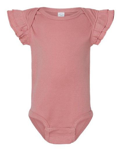 Infant Flutter Sleeve Baby Rib Bodysuit