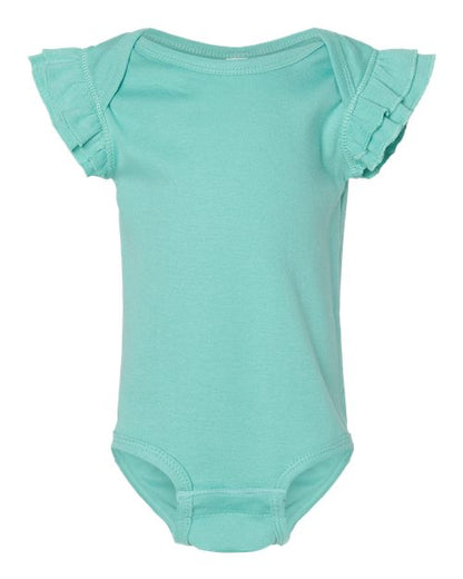 Infant Flutter Sleeve Baby Rib Bodysuit