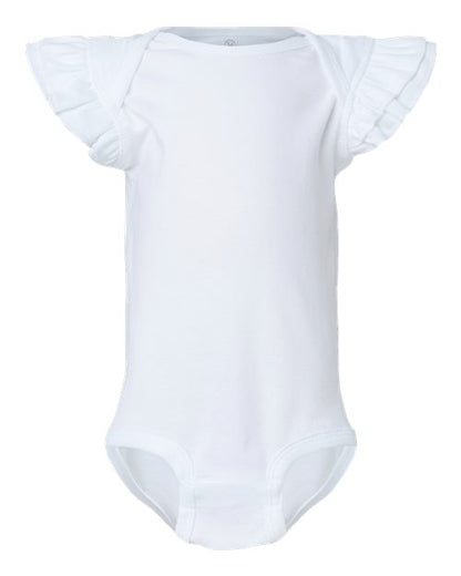 Infant Flutter Sleeve Baby Rib Bodysuit