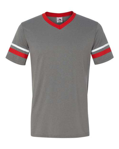 Sleeve Stripe V-Neck Jersey