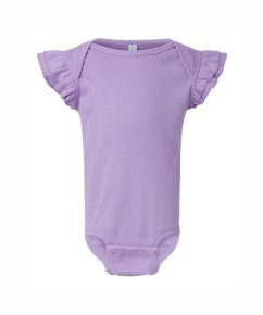 Infant Flutter Sleeve Baby Rib Bodysuit