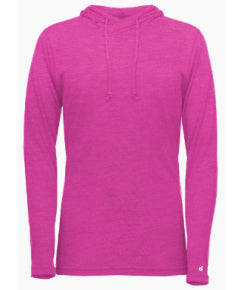 Ladies only Triblend Hooded Long Sleeve T