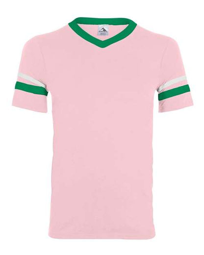Sleeve Stripe V-Neck Jersey