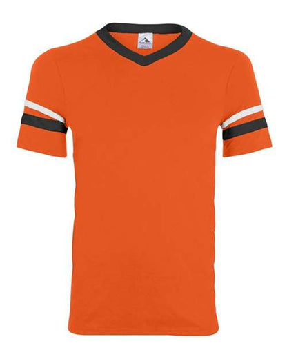 Sleeve Stripe V-Neck Jersey