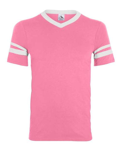 Sleeve Stripe V-Neck Jersey