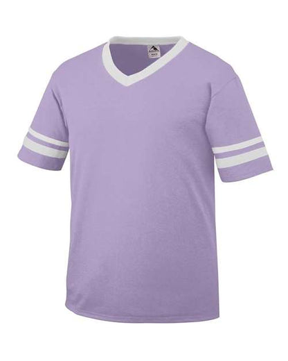 Sleeve Stripe V-Neck Jersey