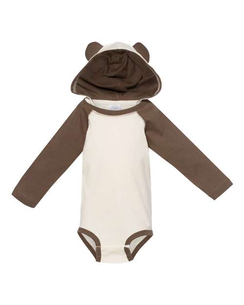 Infant Character Hooded Long Sleeve Bodysuit with Ears