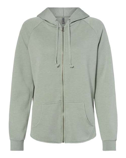 Ladies only Wave Wash Full-Zip Hooded Sweatshirt