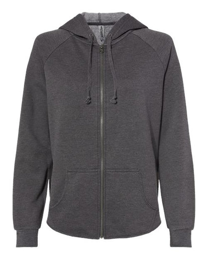 Ladies only Wave Wash Full-Zip Hooded Sweatshirt