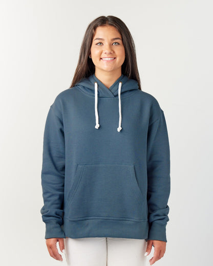 Ladies Drop Tail Hooded Sweatshirt