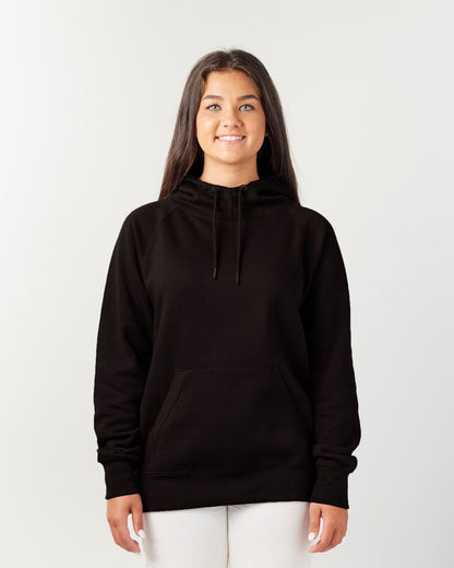 Ladies Scuba Neck Hooded Sweatshirt