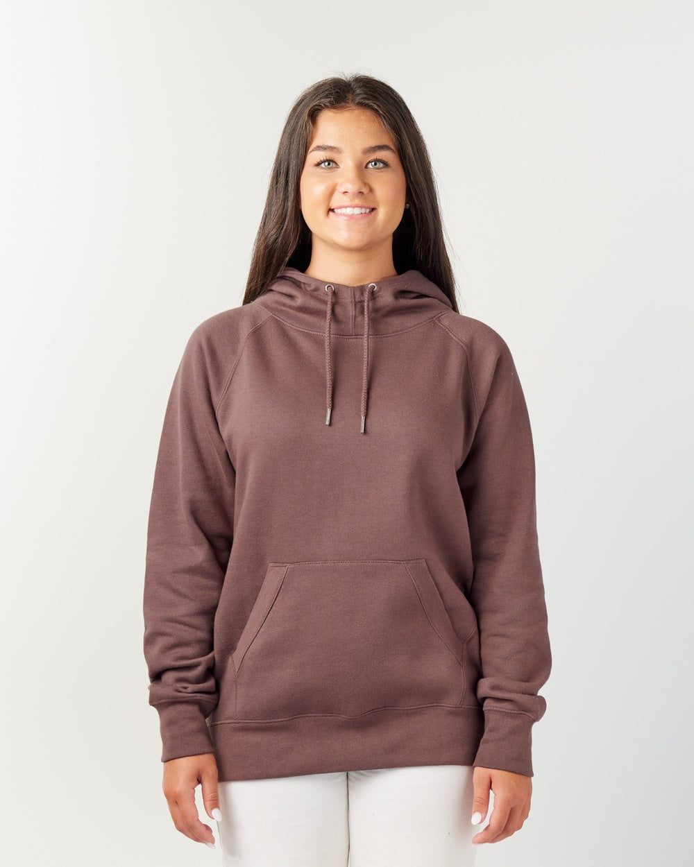 Ladies Scuba Neck Hooded Sweatshirt