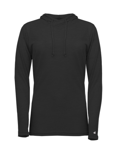 Ladies only Triblend Hooded Long Sleeve T